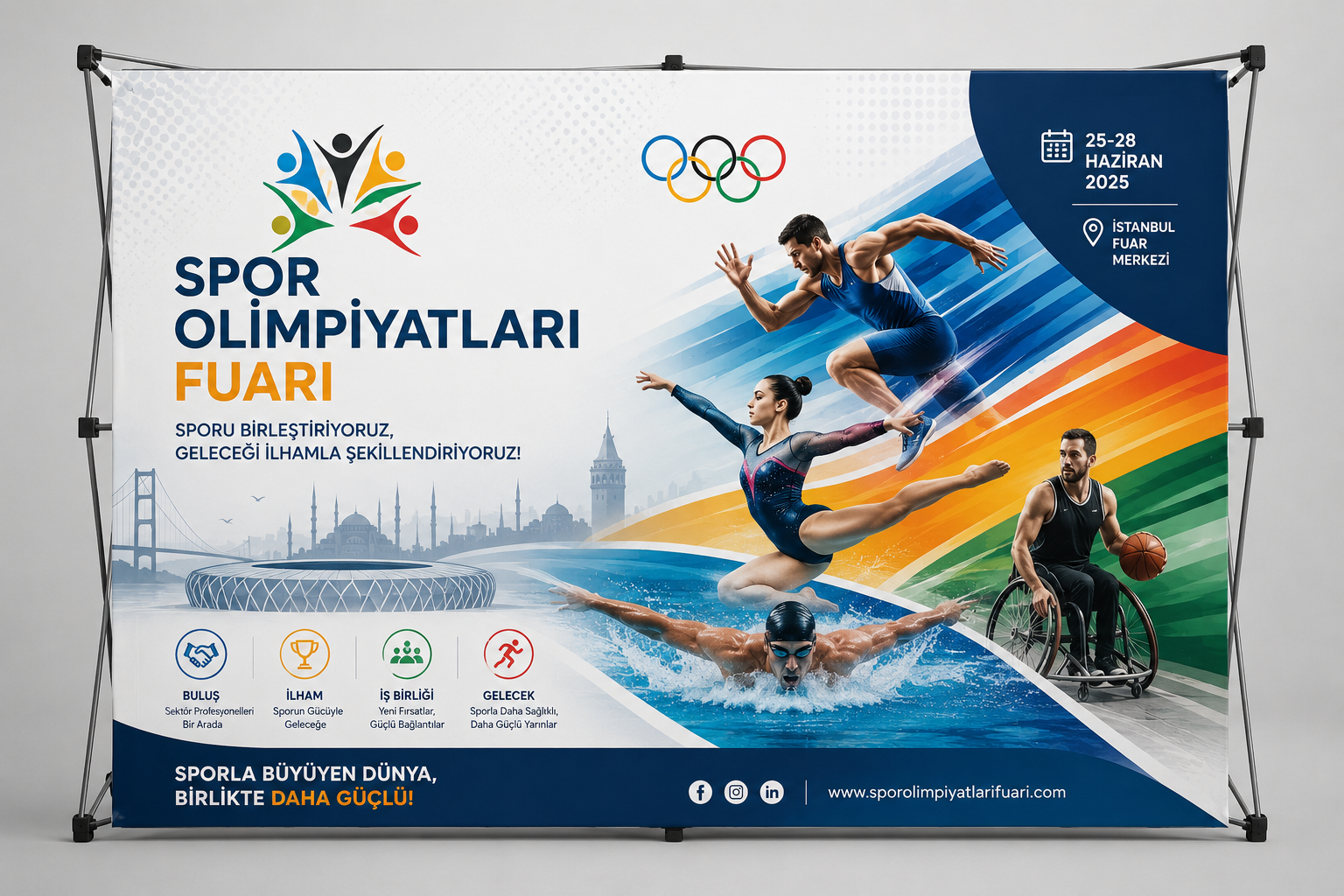 3x2 Düz Örümcek Stand