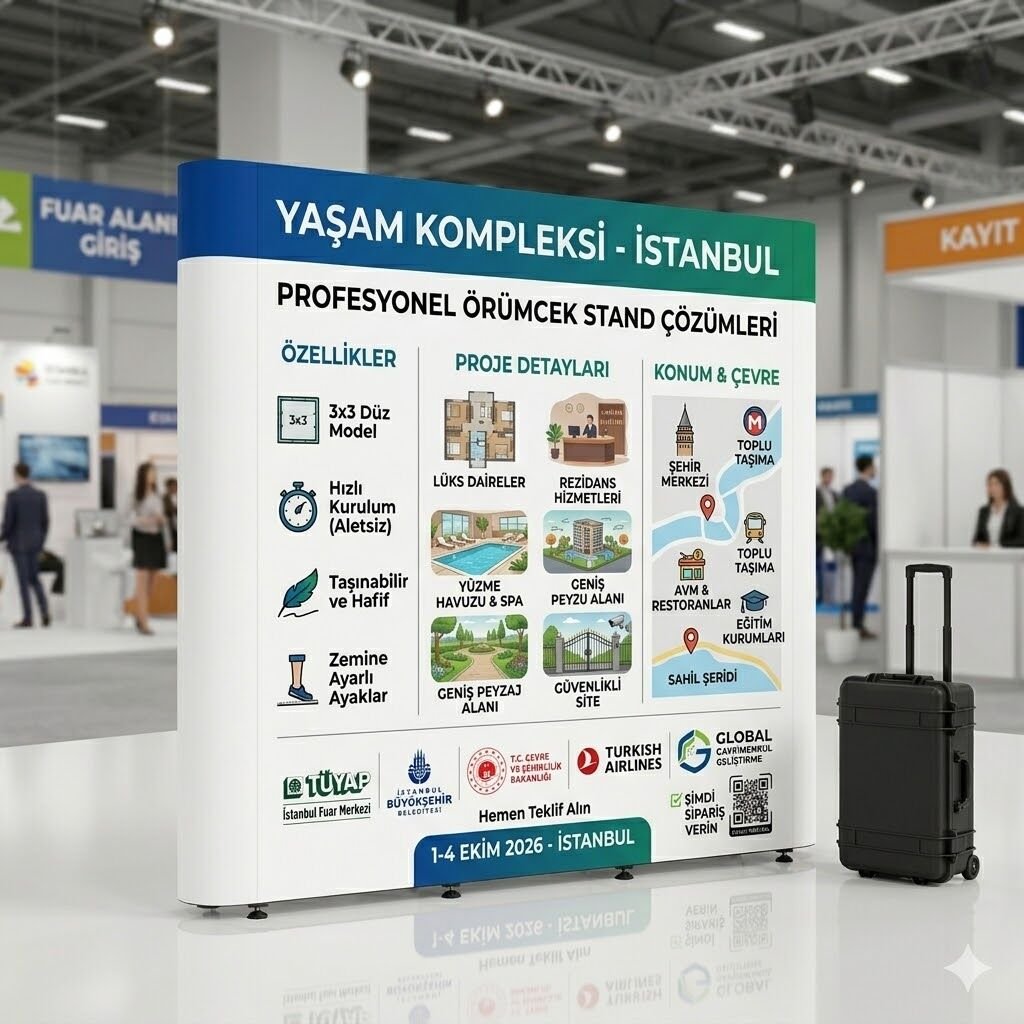 3x3 Düz Örümcek Stand