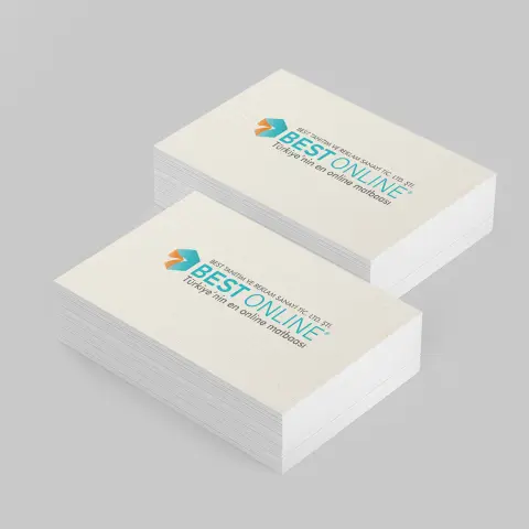 Çift Yüz Baskılı Tuale Kartvizit