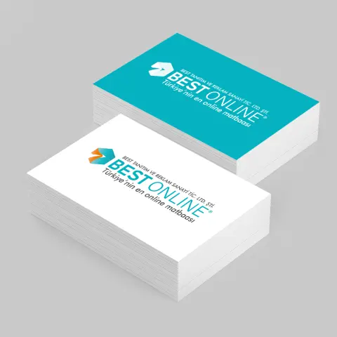 Çift Yüz Baskılı Kısmı Laklı Kartvizit