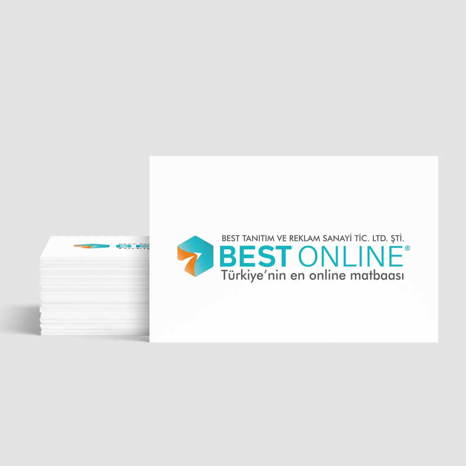 Tek Yüz Parlak Selefonlu Kartvizit