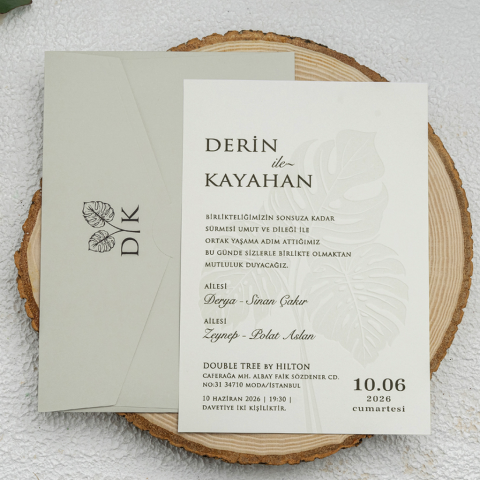 Erdem Ekonom 9269 Davetiye Modeli