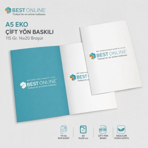 A5 EKO -Çift Yön Baskılı 115 Gr. 14x20