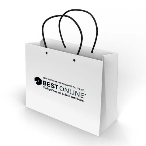 Prestij Serisi Karton Çanta (24×8×30) – Mat Selefon & Kısmi Lak