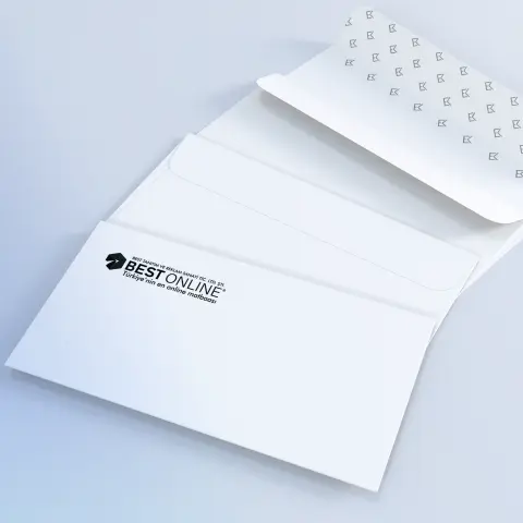 Diplomat Zarf – Pencereli & Penceresiz - Tek Renk Baskı - 10,5×24