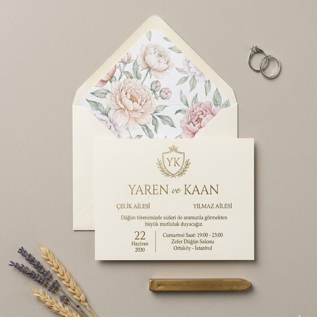 Enfa Collection 6128 Lüks Düğün Davetiyesi