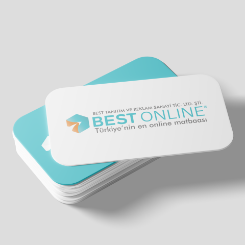 Kabartma Lak Oval Kesim Sıvamalı Kartvizit