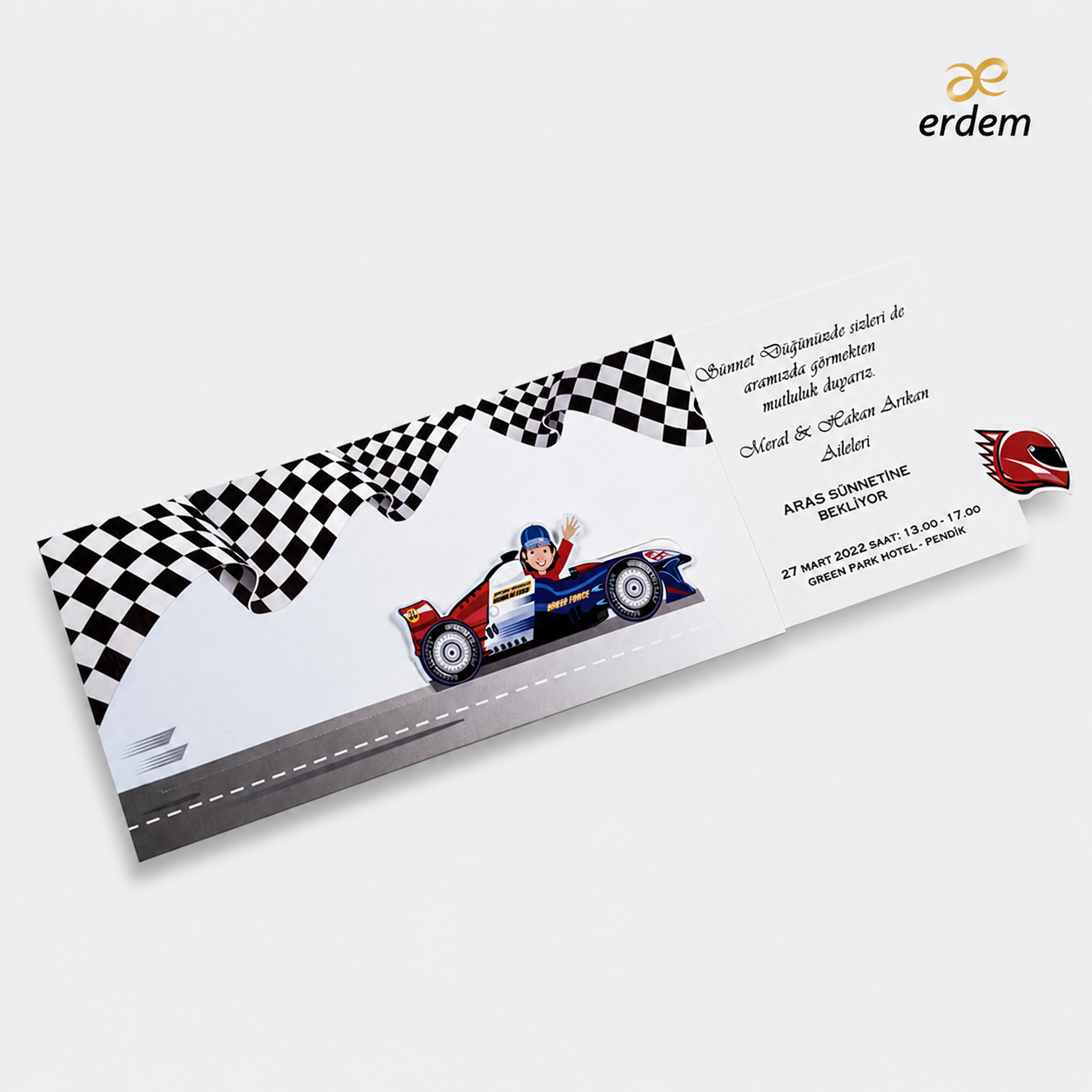Erdem Sünnet 80938 – Modern ve Prestijli Sünnet Davetiyesi