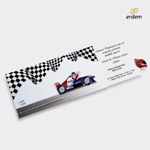 Erdem Sünnet 80938 – Modern ve Prestijli Sünnet Davetiyesi