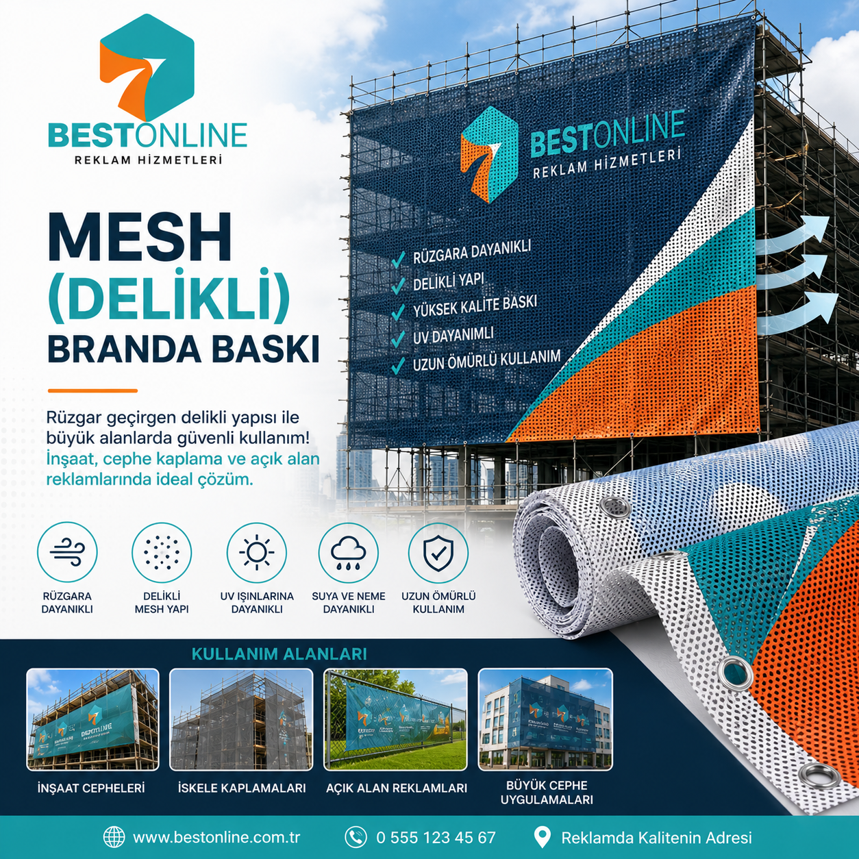 Mesh Branda Baskı