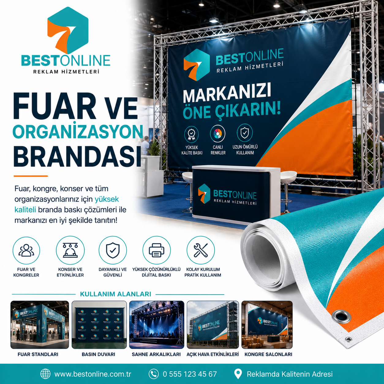 Fuar ve Organizasyon Brandası | Profesyonel Etkinlik ve Tanıtım Brandası