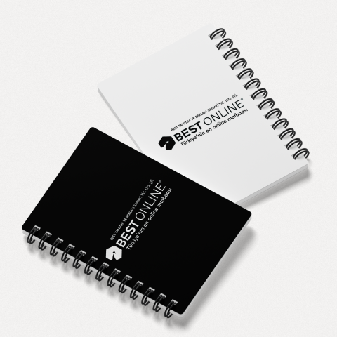 Tek Renk Spiralli Bloknot