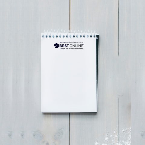 Tek Renk Spiralli Bloknot