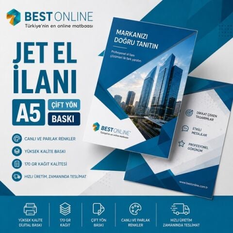 Jet El İlanı - A5 Çift Yön Baskı